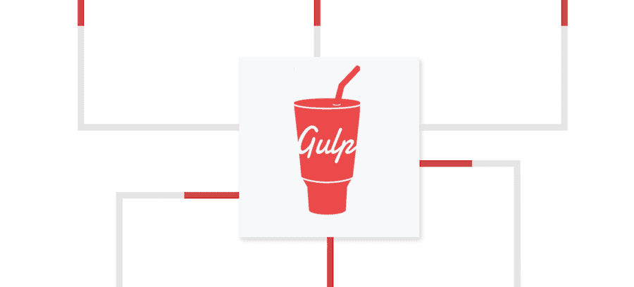 El logotipo de Gulp.