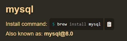 download mysql for mac homebrew