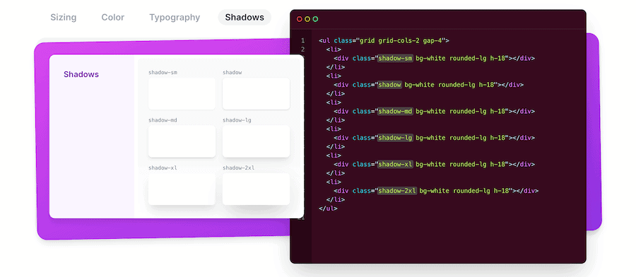 Ett Tailwind CSS-exempel.