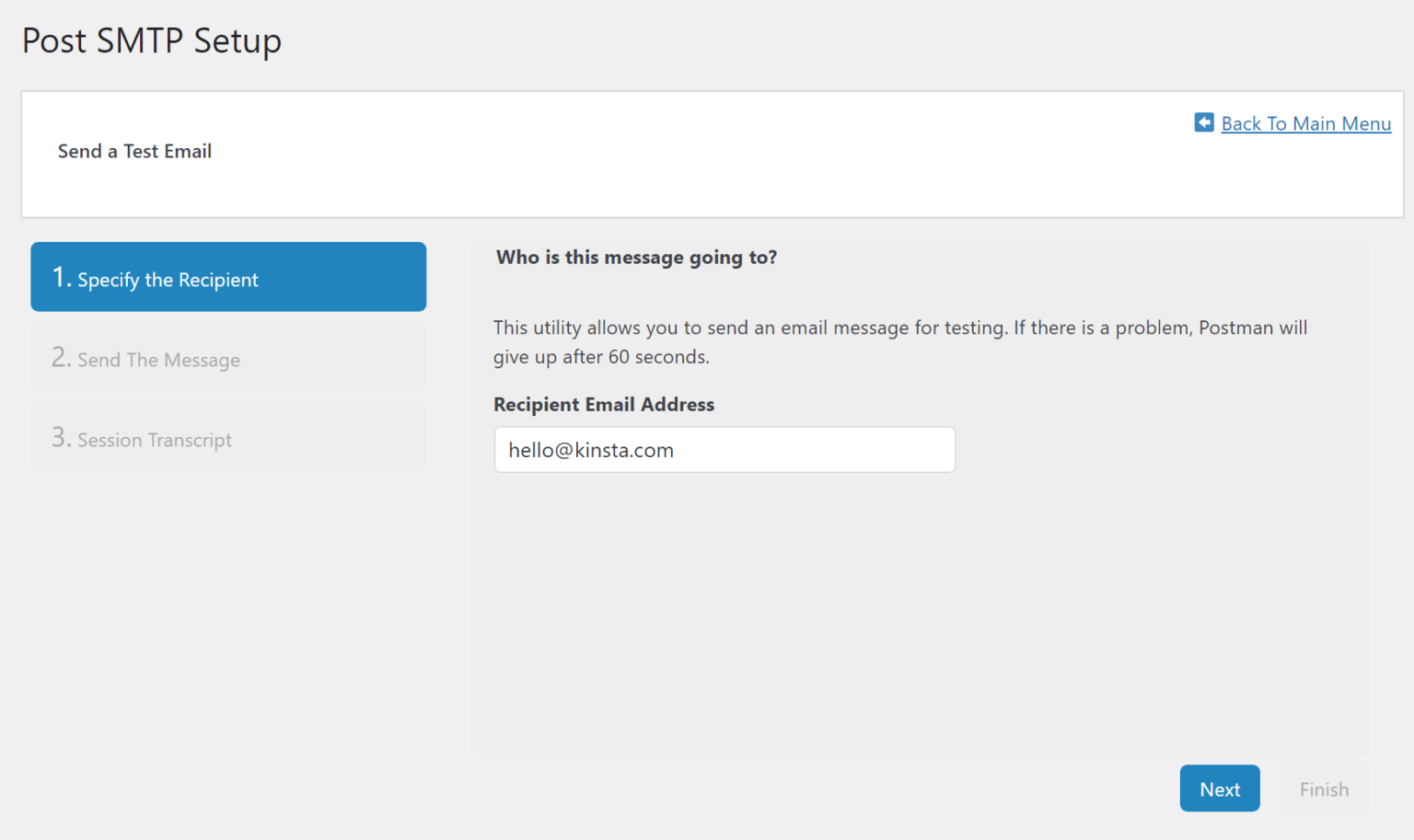 Outlook smtp. [Recipient email address]. Enter your email. Recipients address. Recipient.