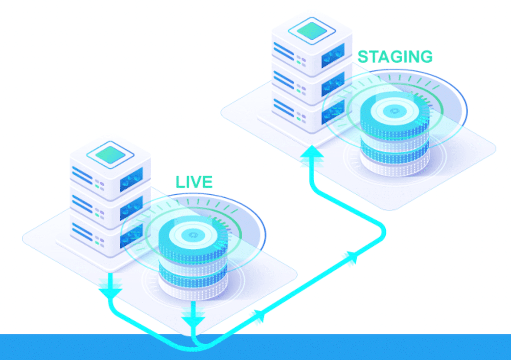 El sitio web de WP Staging.