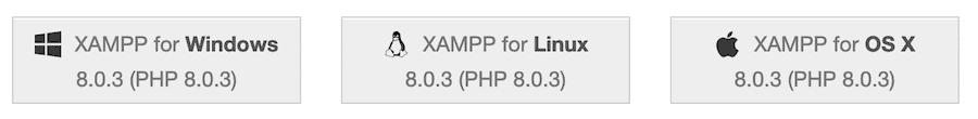 XAMPP downloadsiden.