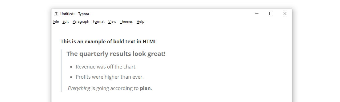 Markdown in HTML umwandeln.