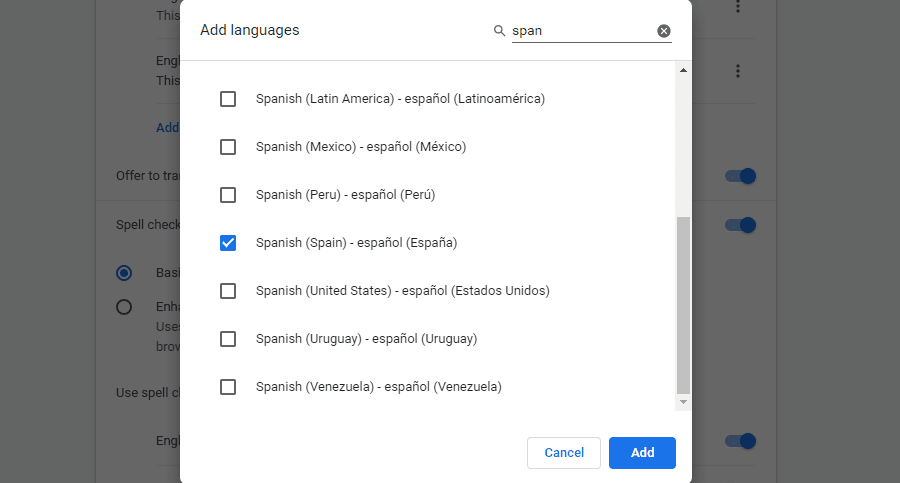 Como adicionar um idioma ao cromado