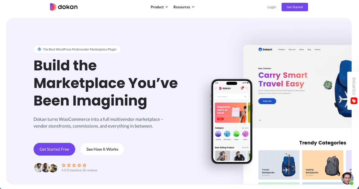 Dokan Multivendor Marketplace plugin