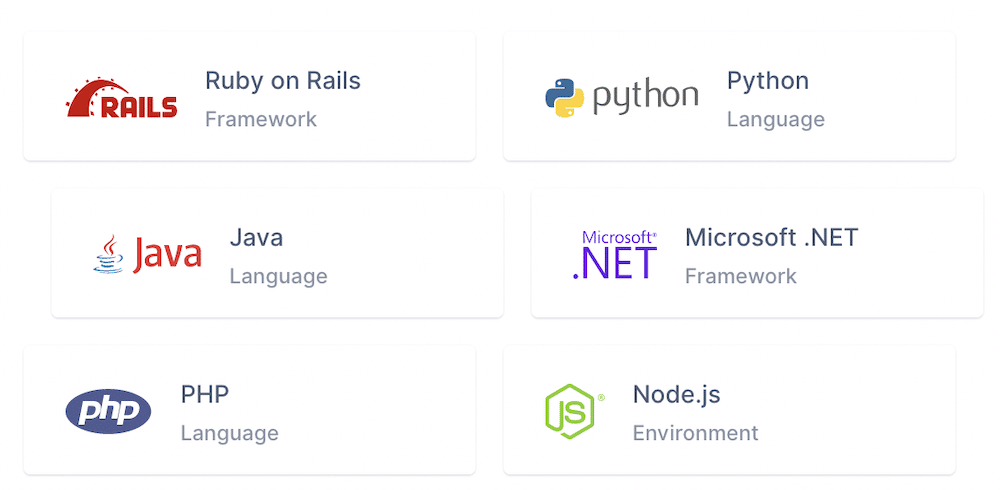 Una tabla de idiomas que puede utilizar con la API de Mailgun.