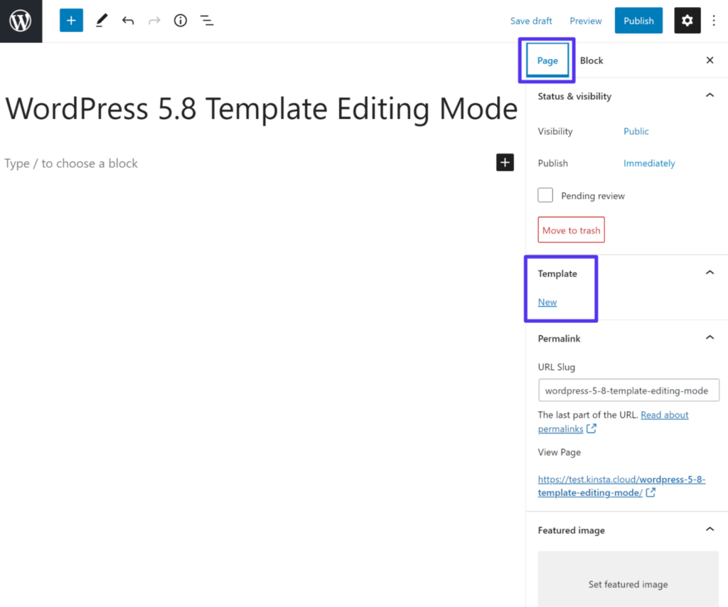 Criação de um novo modelo em temas que suportam o modo Template.