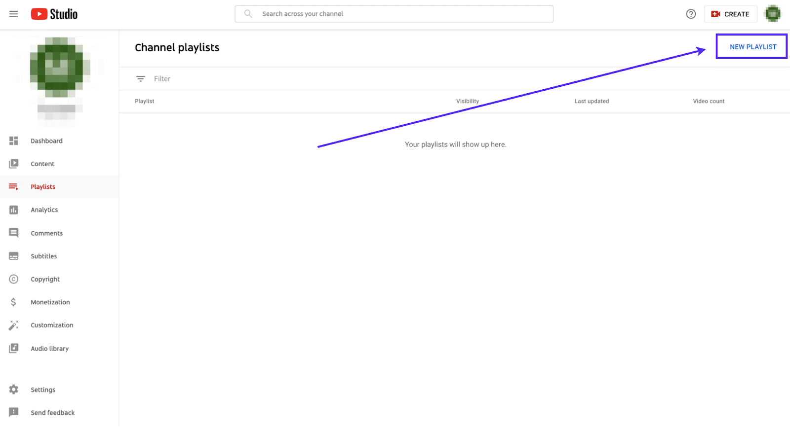 Bygga en spellista på YouTube.