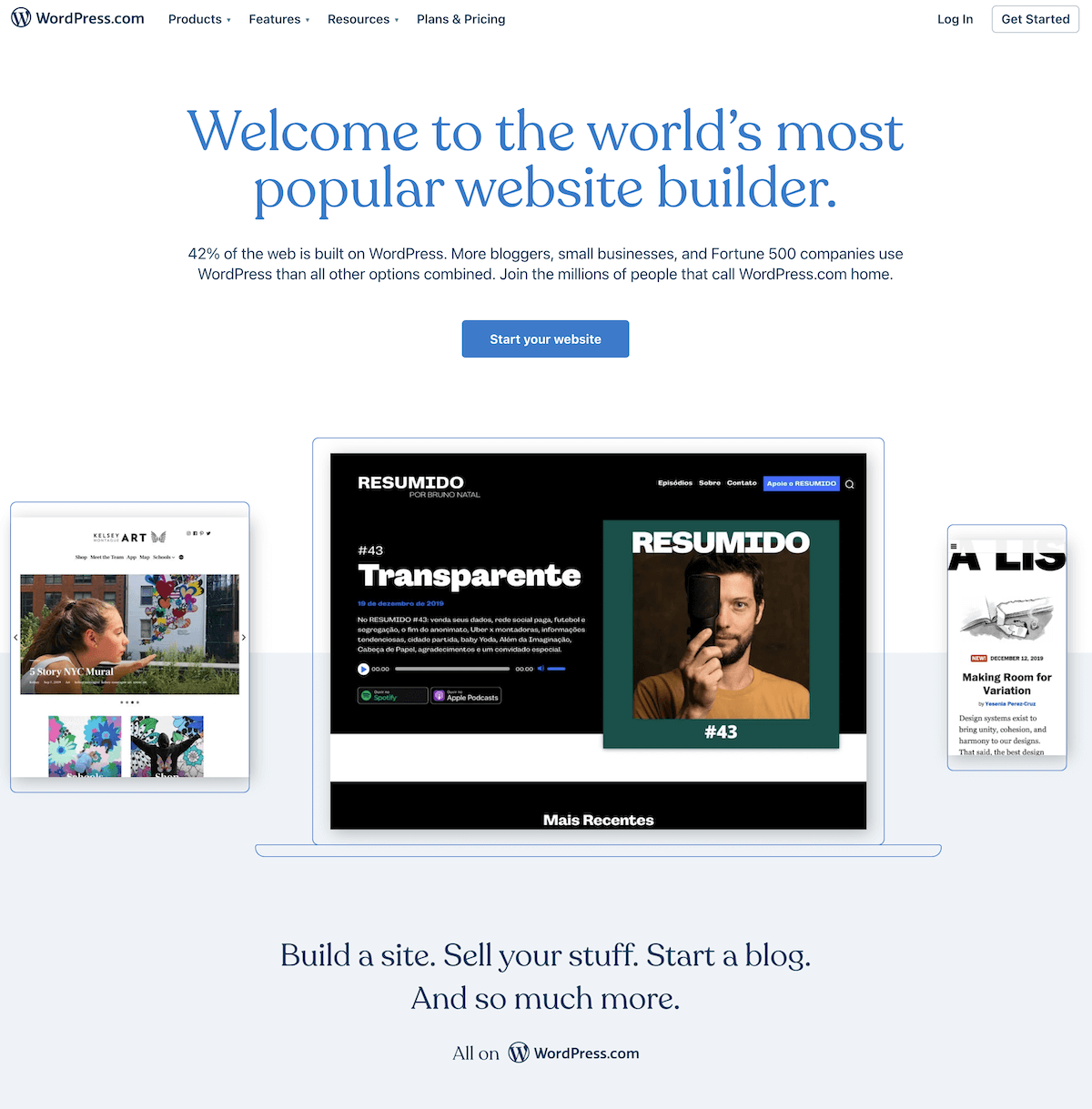 Sitio web de WordPress.com