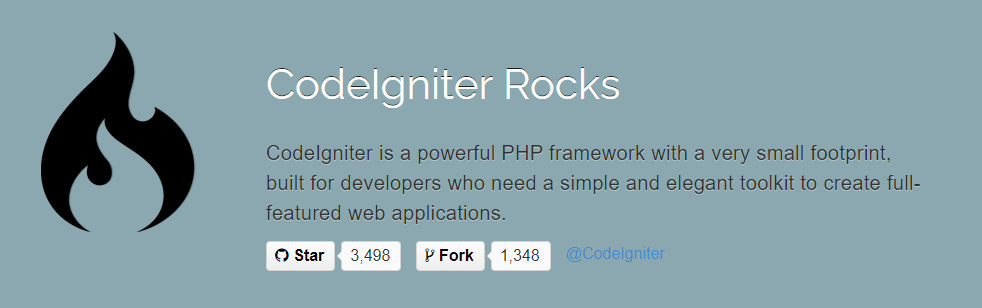 CodeIgniter is a popular PHP web development framework.