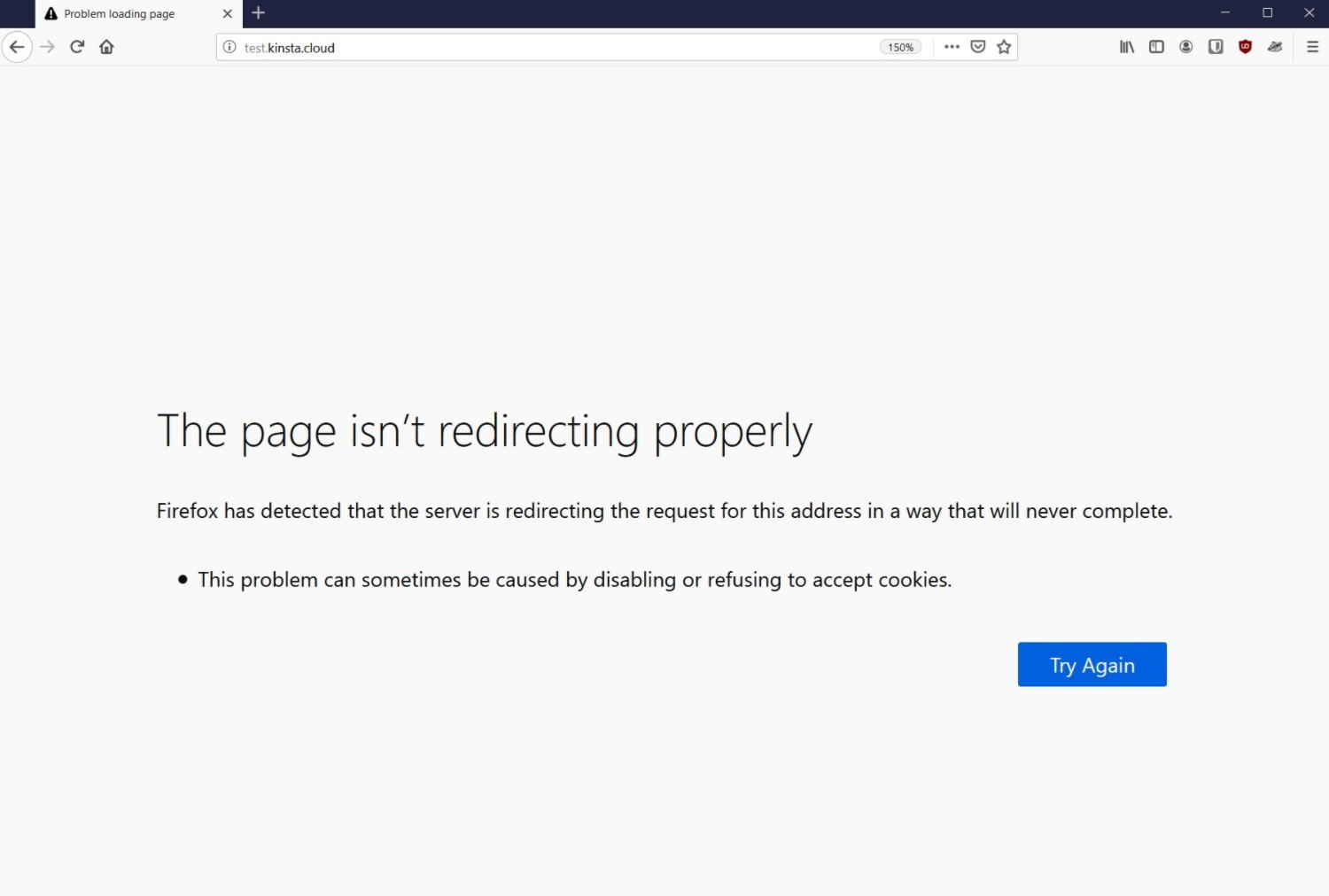 Redirect page