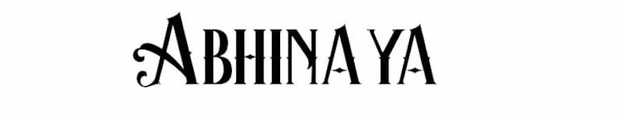 Abhinaya, a Western-inspired font.