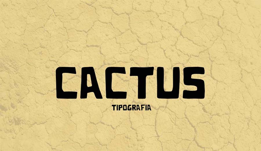 Die Cactus Western Schrift.