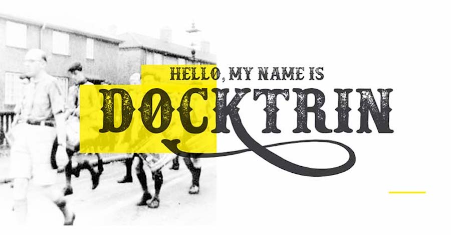 Docktrin, un font di ispirazione western.