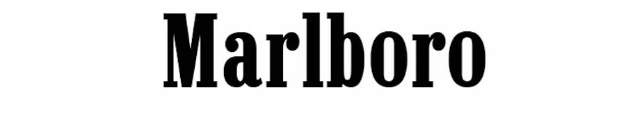 Marlboro, un font western gratuito.