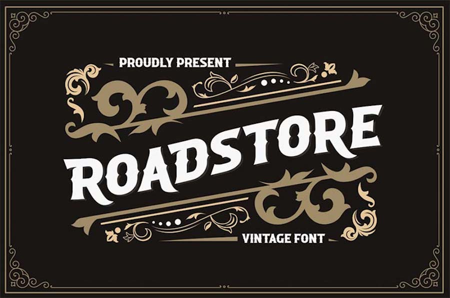 Il font vintage Roadstore.