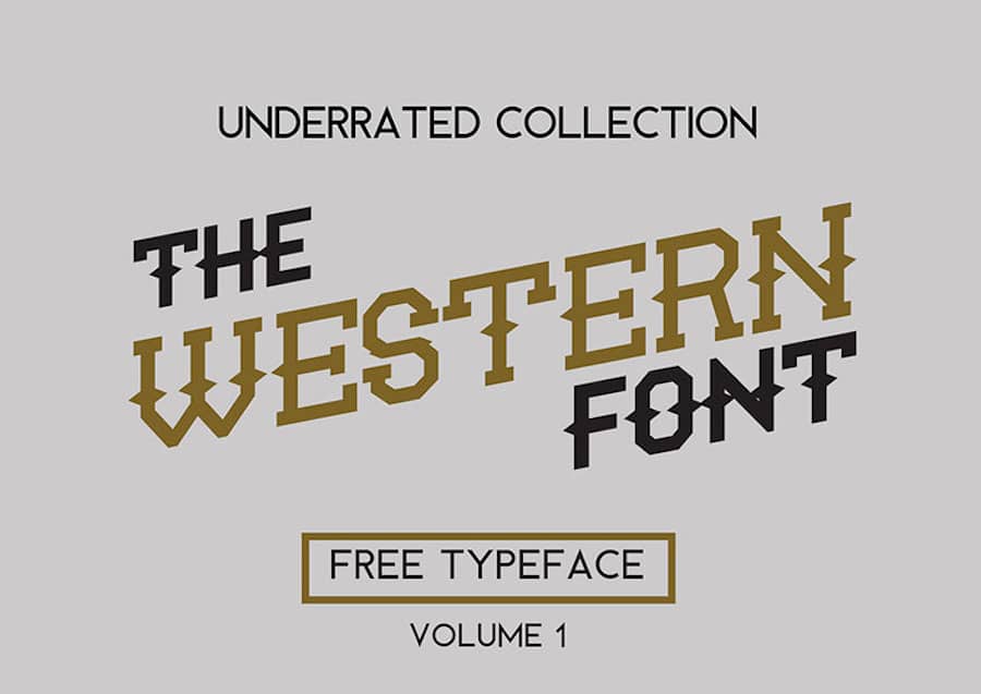 Die Underrated Western Font Collection