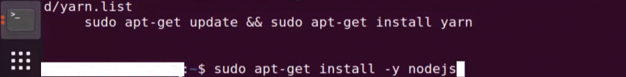 Installation von Node.js auf Ubuntu.