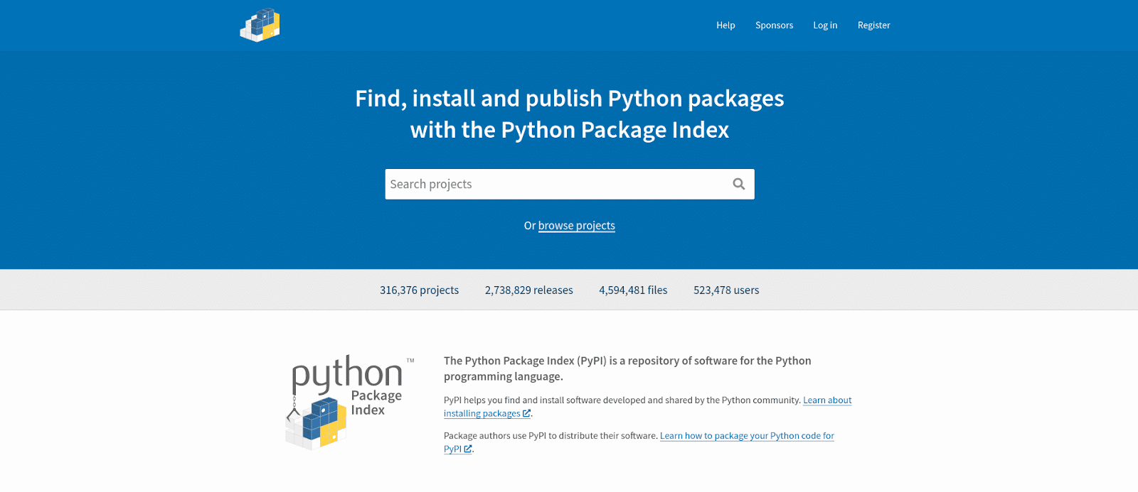 Índice de paquetes de Python (PyPI)