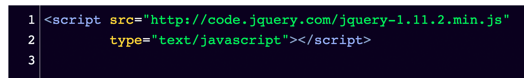 Your snippet of text should look like this in your code editor.