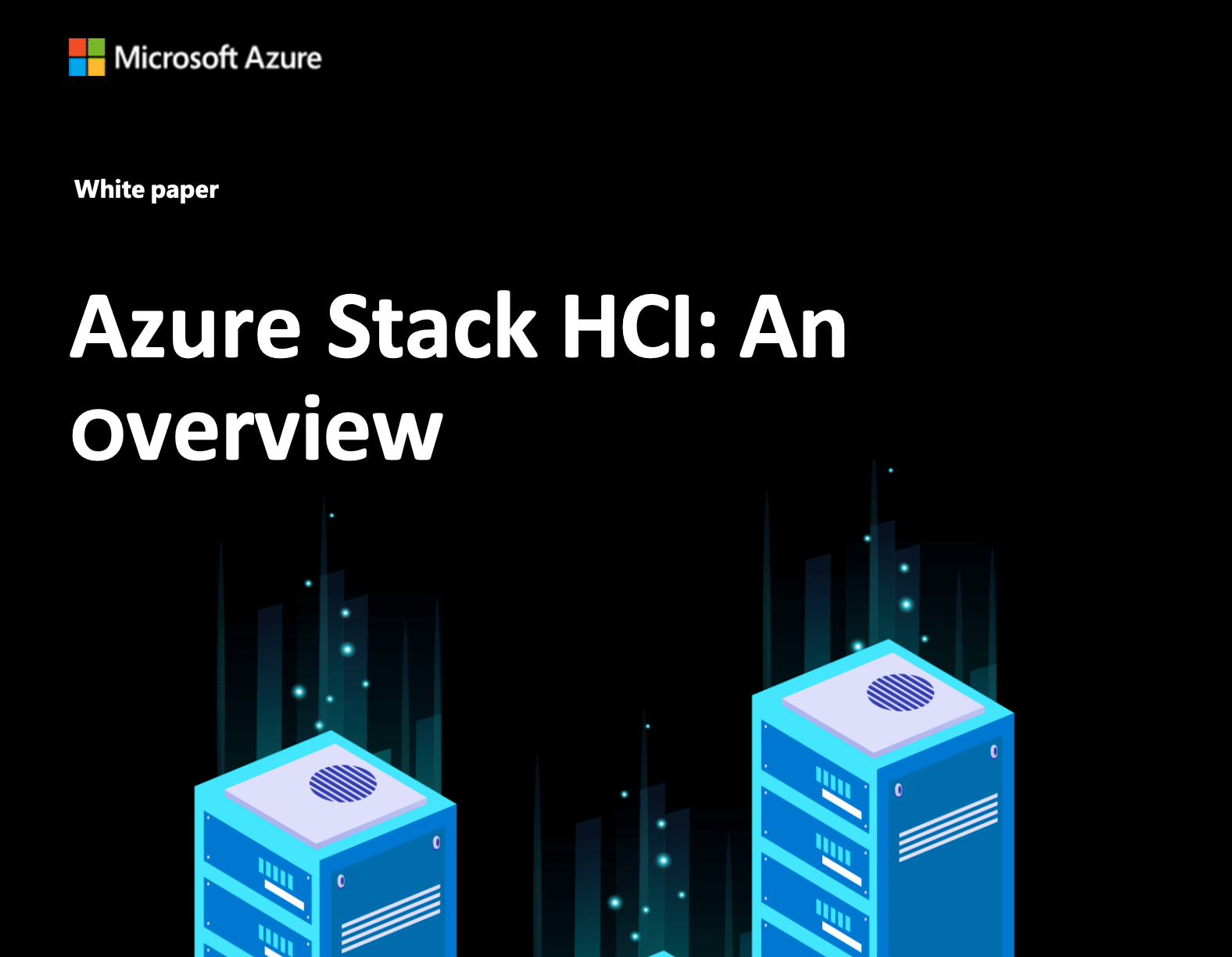 Página del título del libro blanco de HCI de Microsoft Azure. 