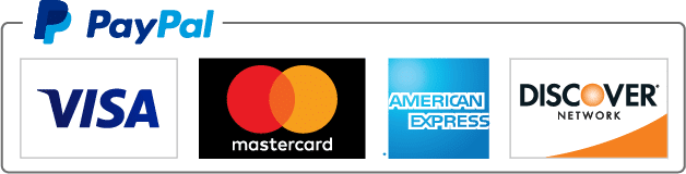 PayPal mostra tra i suoi badge di fiducia per i pagamenti i loghi di Visa, MasterCard, American Express, e Discover.