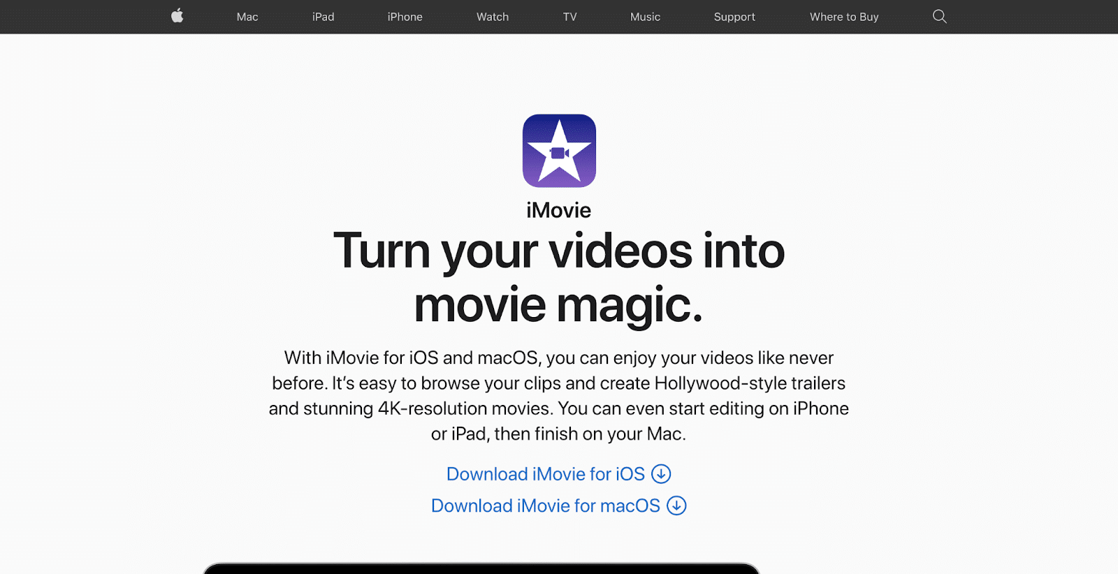 iMovie è uno degli editor video più conosciuti perché viene preinstallato sui MacBook.