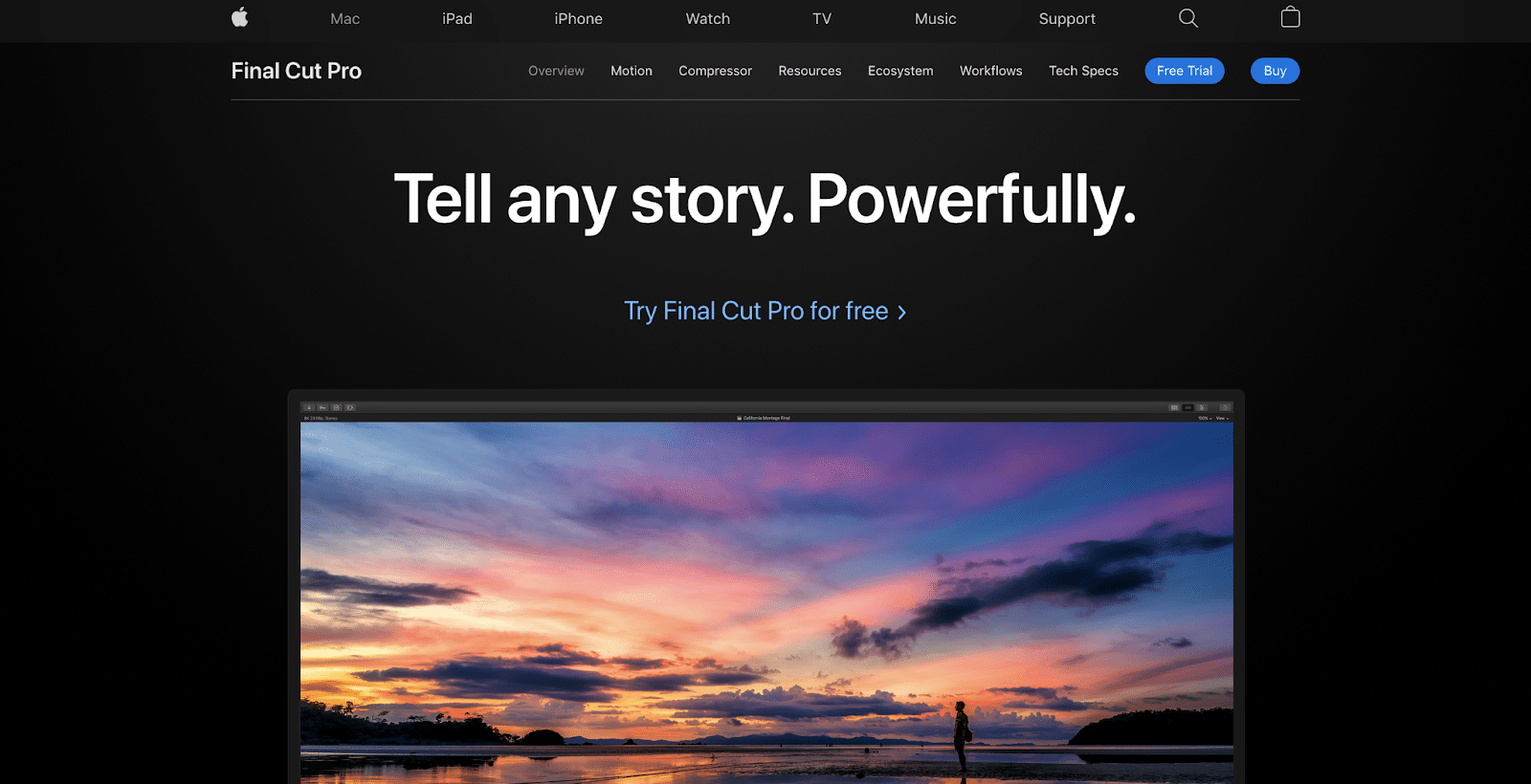Final Cut Pro enables editors to make high-quality videos in a fraction of the time.