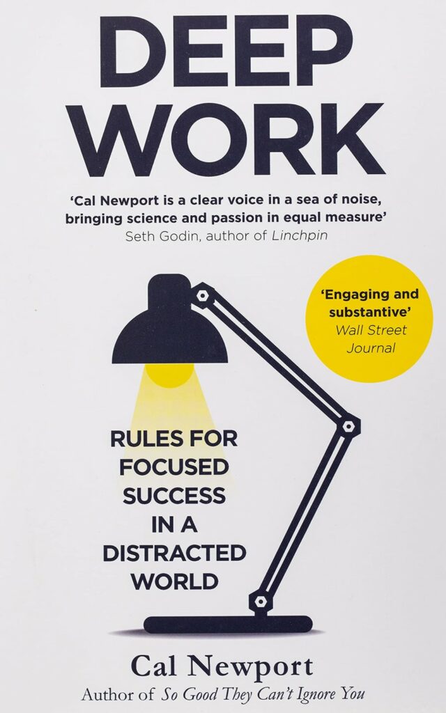 Couverture de Deep Work, l'un des meilleurs livres d'affaires pour les managers.