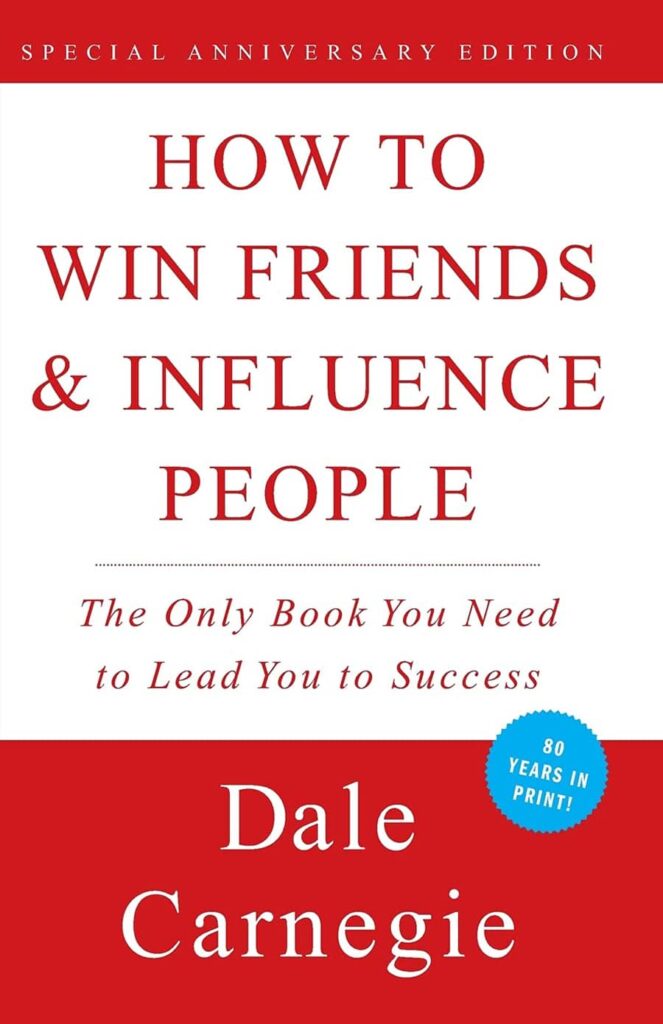 Capa de How to Win Friends and Influence People, um dos melhores livros de negócios para gerentes. 