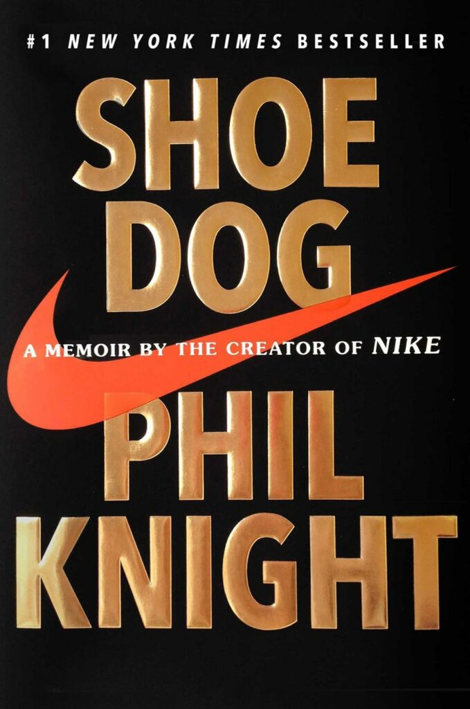 Couverture de Shoe Dog, l'un des meilleurs livres d'affaires pour les débutants.