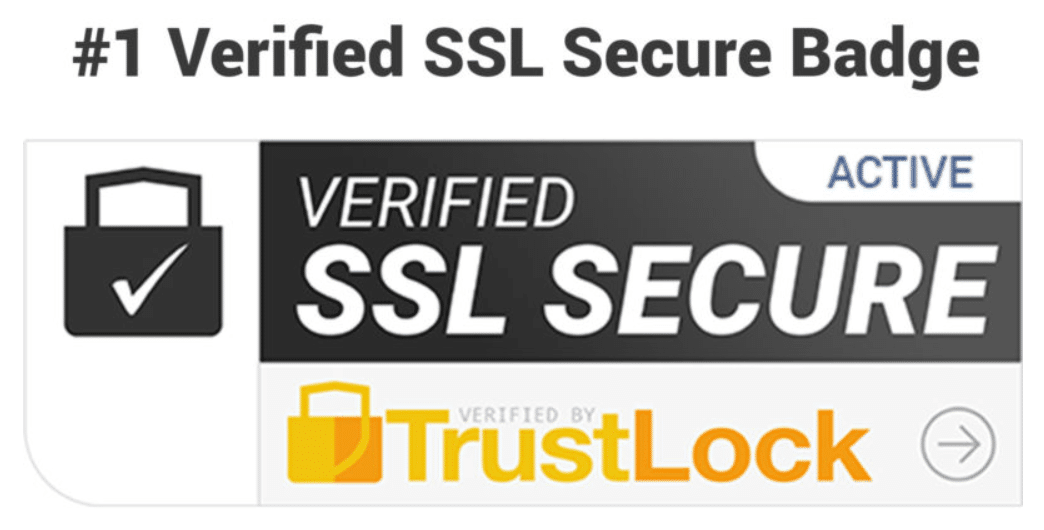 Le badge de confiance SSL de TrustLock.