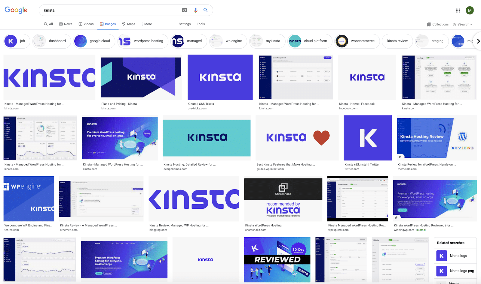 Résultats de la recherche Google Images pour le logo Kinsta.