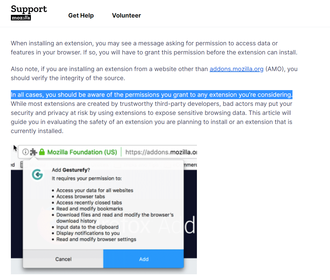 Firefox Browser Extension