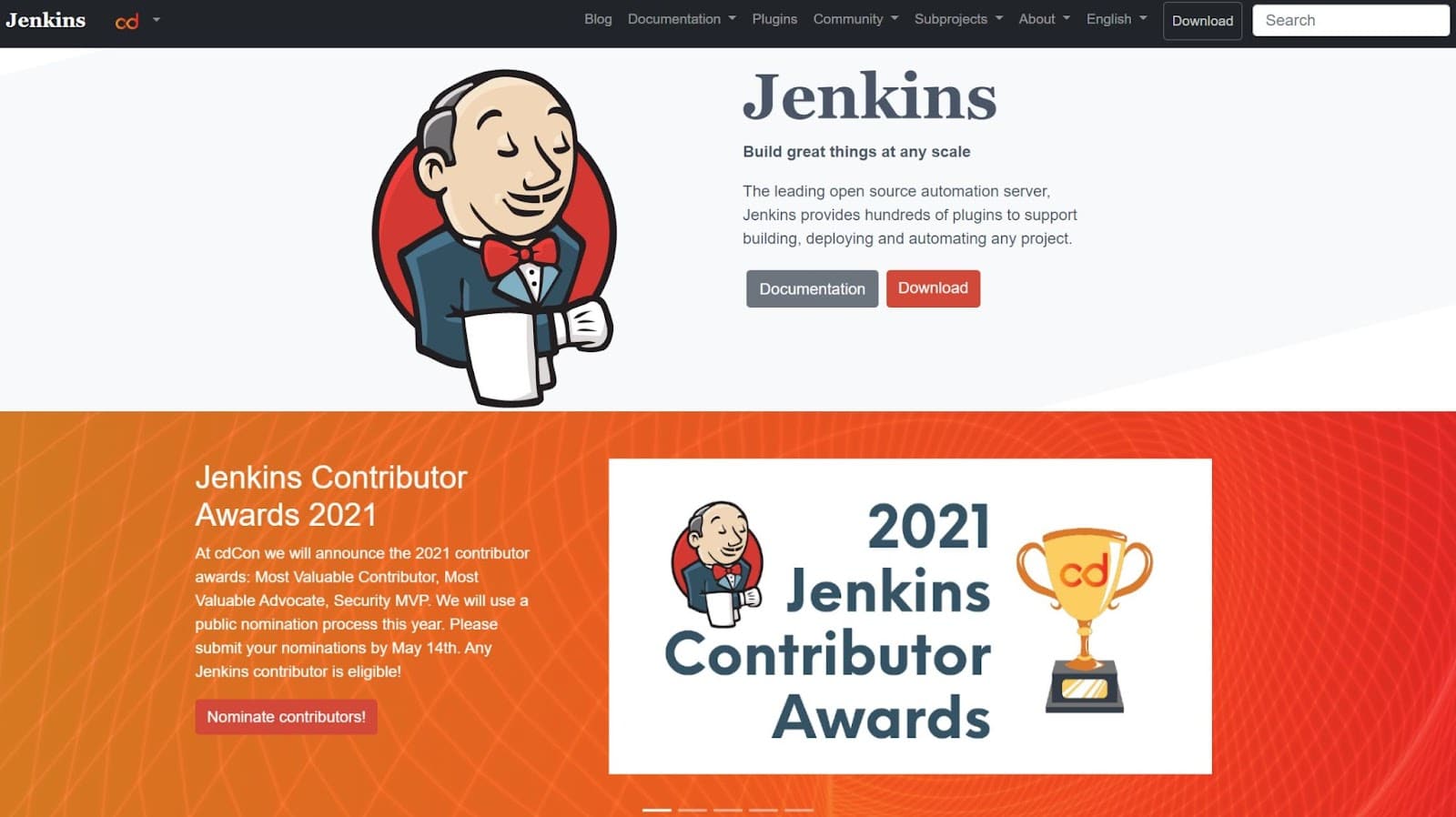 Una schermata di Jenkins