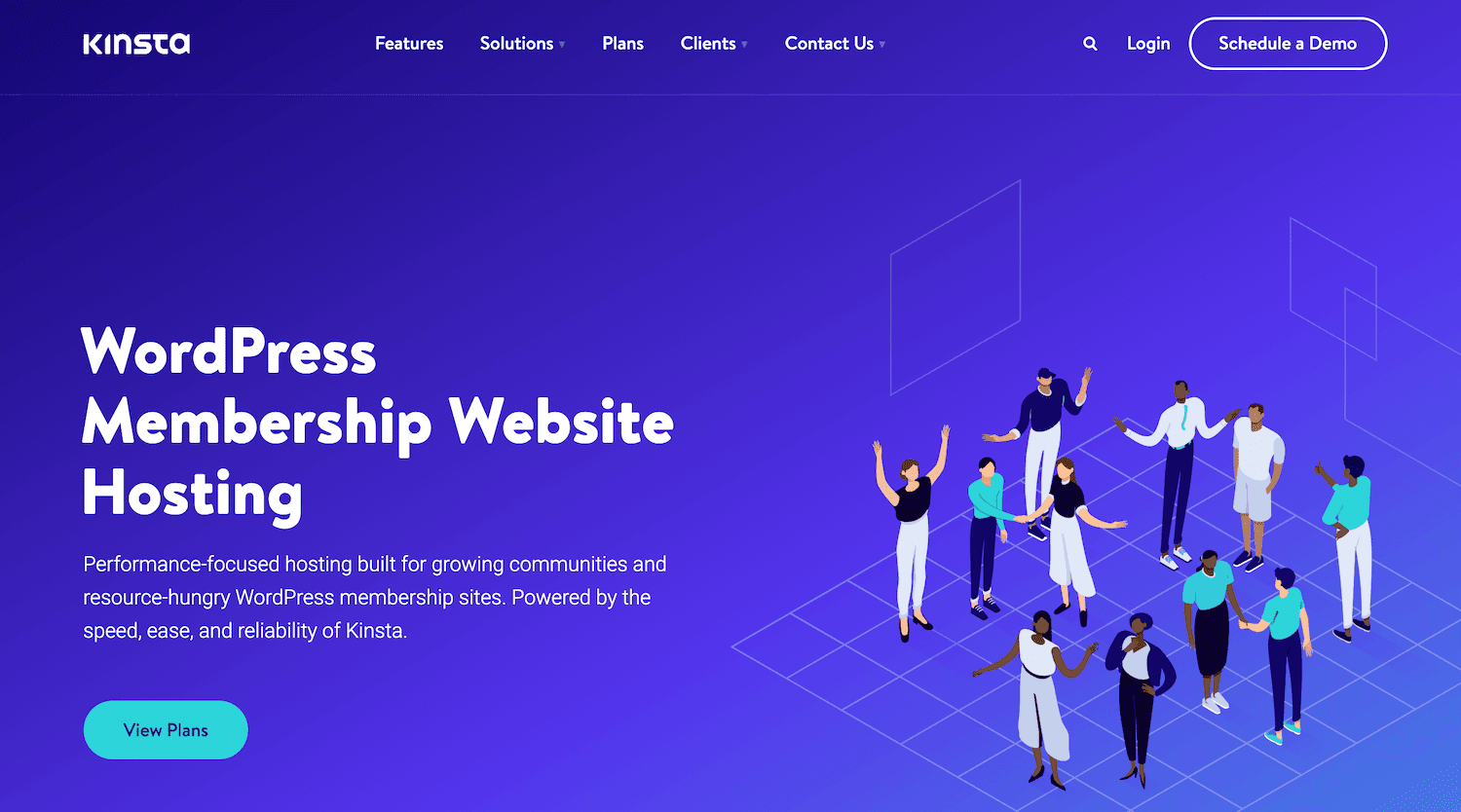 The Kinsta Membership Hosting page