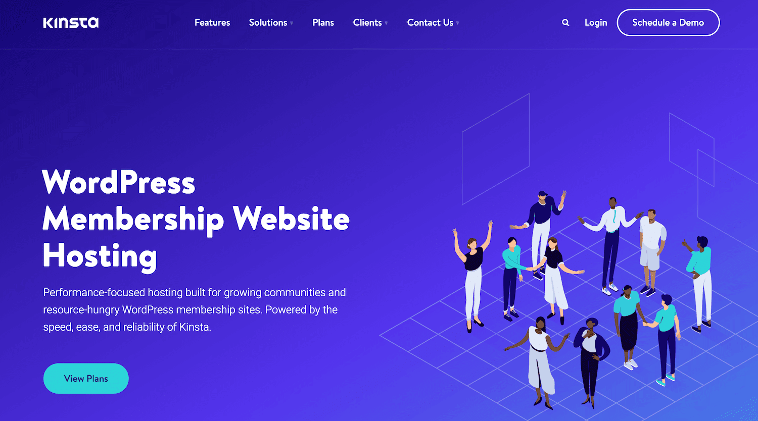 Kinsta lidmaatschapssites hosting.