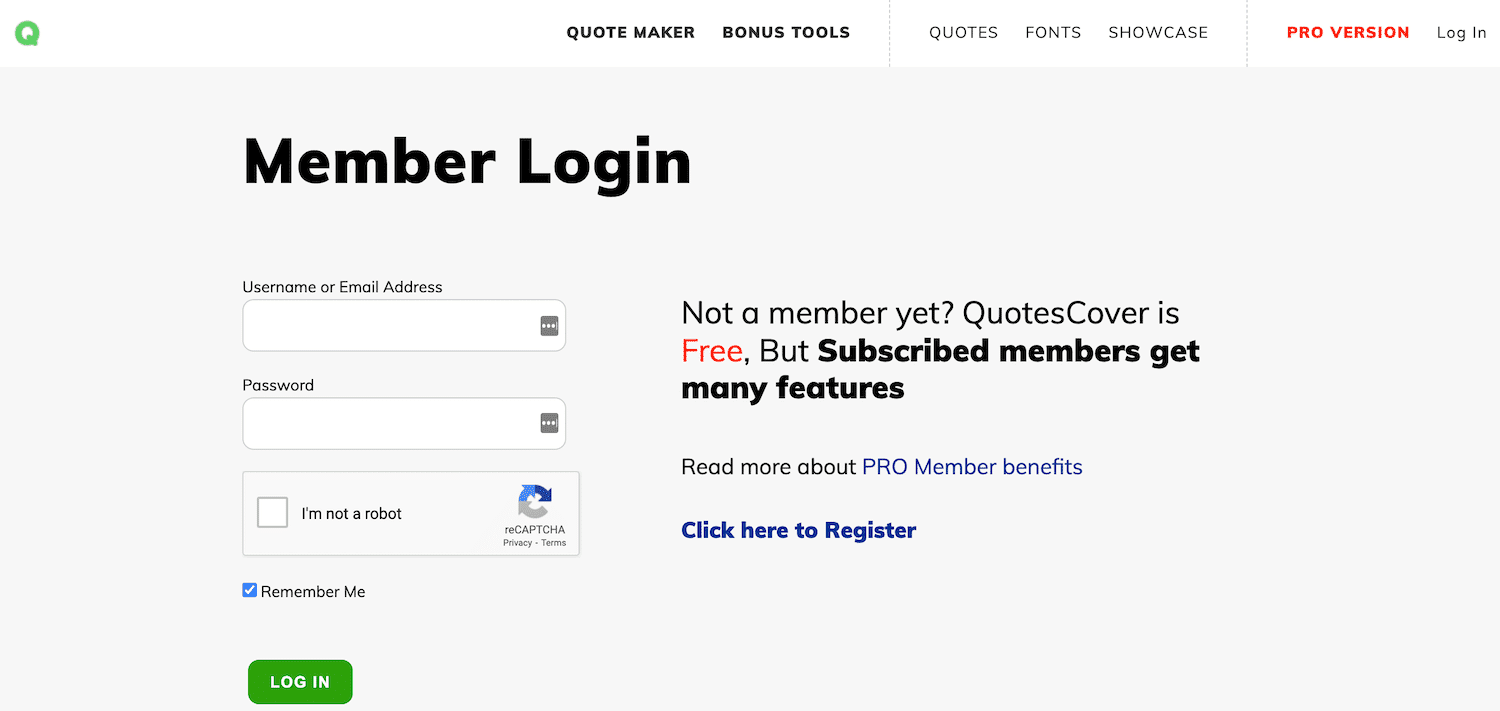 Site exclusivo para Membros