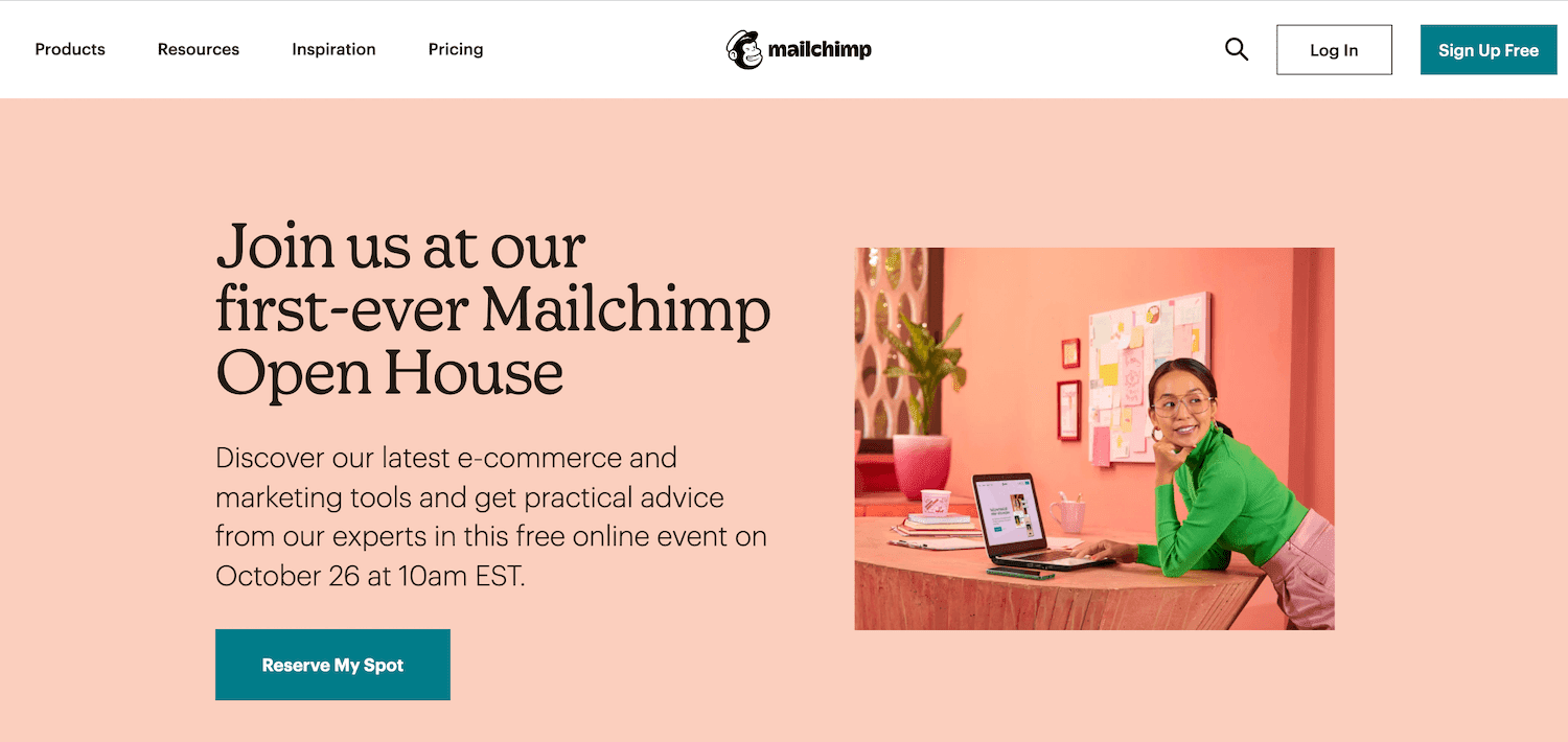 La piattaforma di Mailchimp