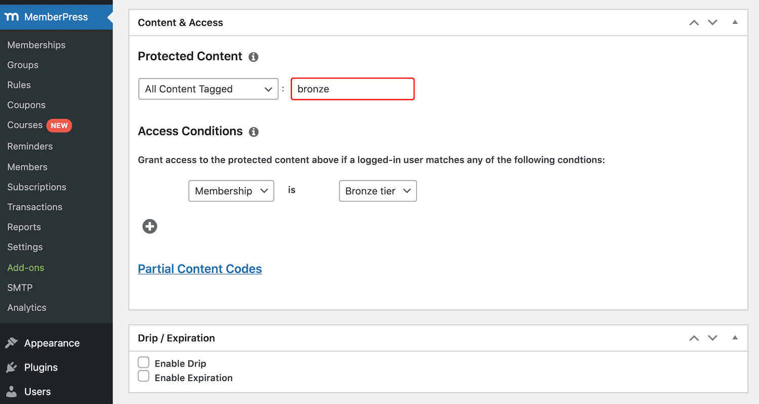 Configurar regras de associação