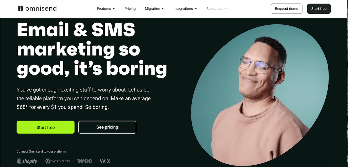 Omnisend website
