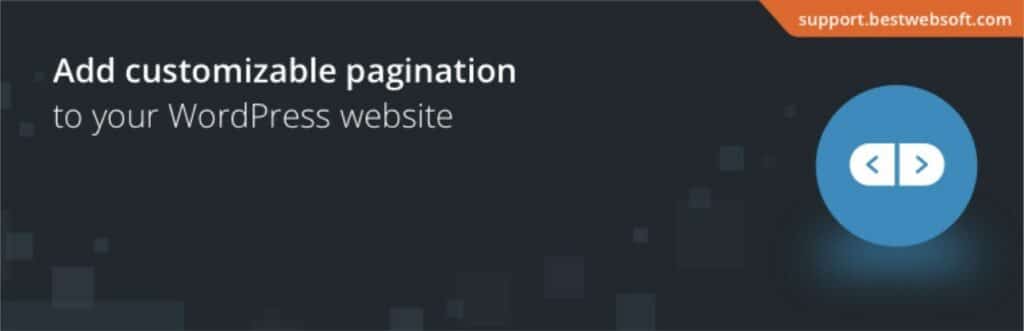 Il plugin WordPress Pagination by BestWebSoft.