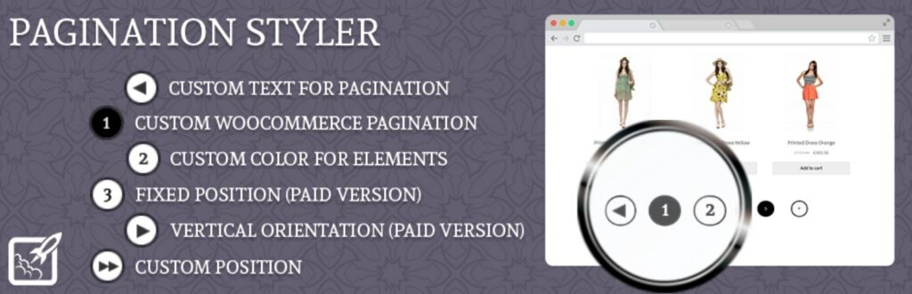 Extension WordPress Pagination Styler for WooCommerce