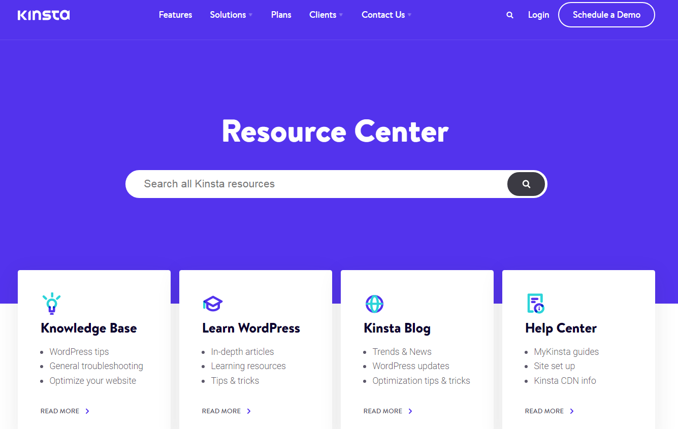 Kinsta. Page centered