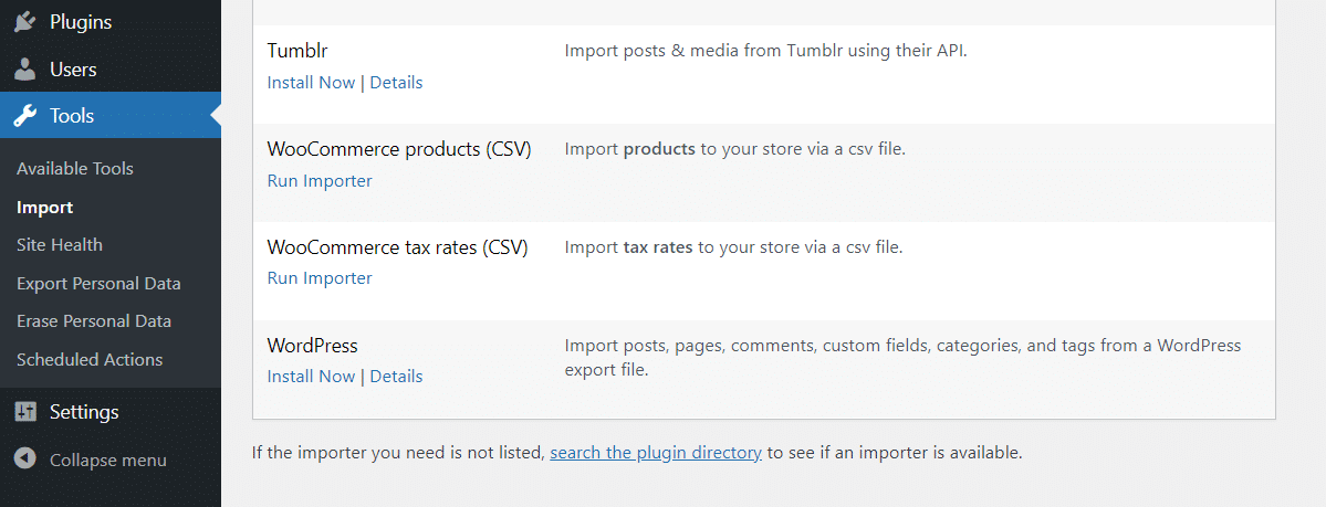 WooCommerce product importer