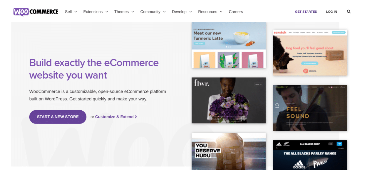 Homepage di WooCommerce