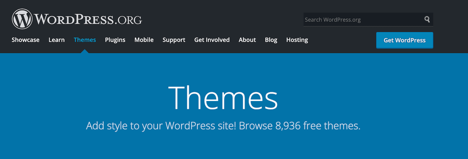 WordPress themes.