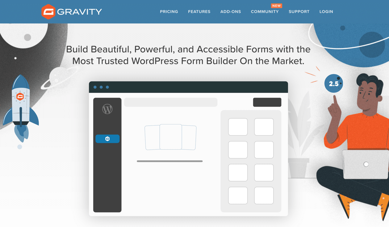 Piensa en utilizar Gravity Forms para vincular Mailchimp a cualquier sitio de WordPress.org