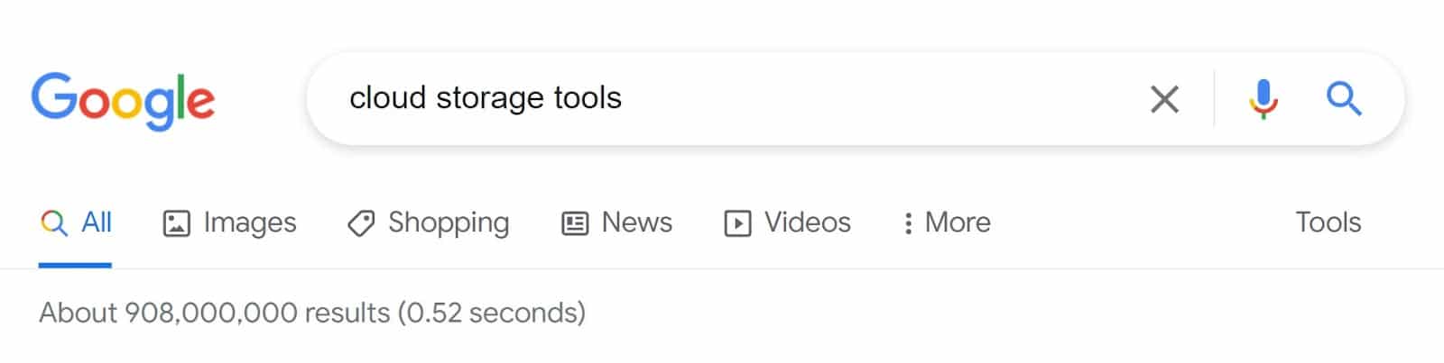 Ergebnisse für die Google-Suche "cloud storage tools"