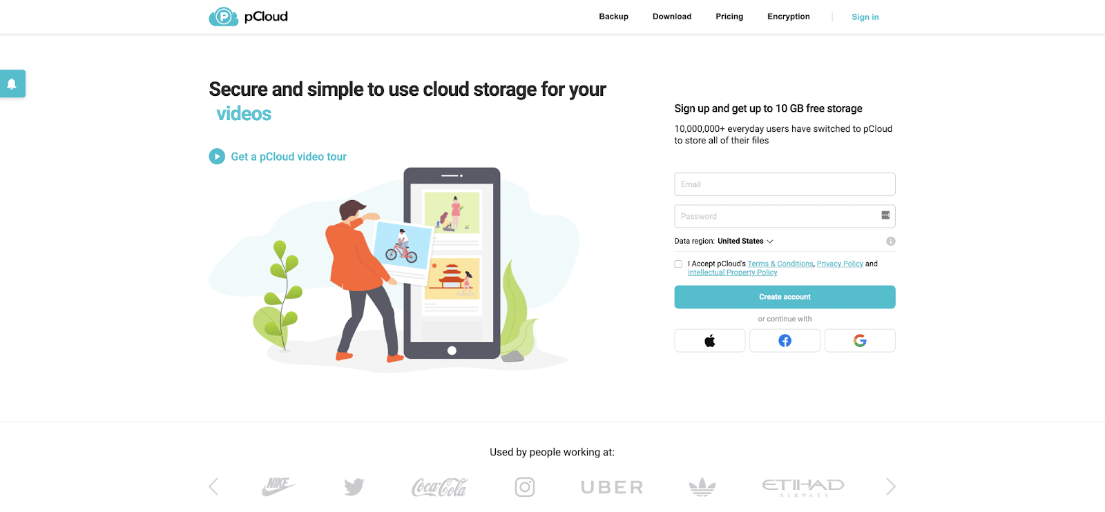 google drive pcloud